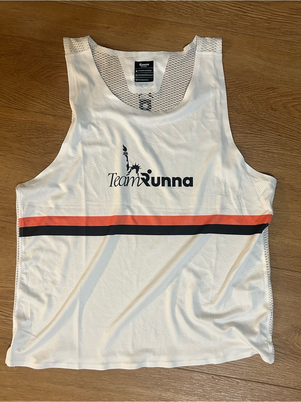 Runna Men's Race Tank - White